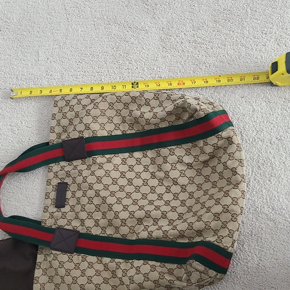 Gucci Canvas Monagram Tote Bag - Dust Bag Included - Picture 14 of 15